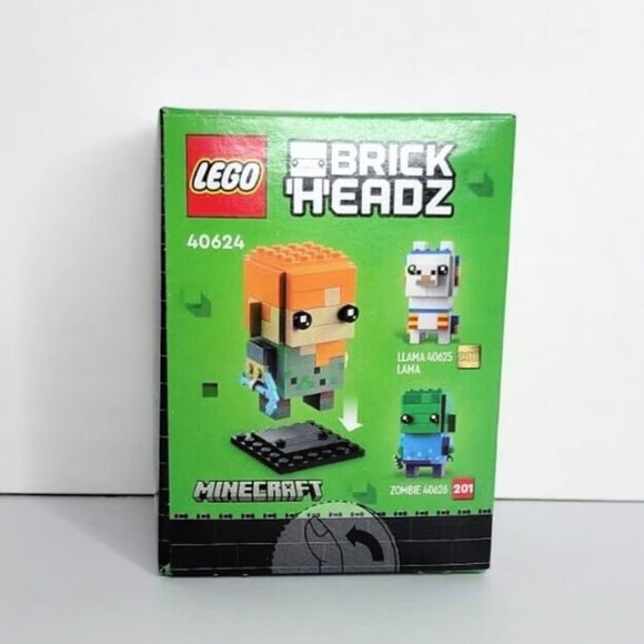 LEGO 40624 Brickheadz MINECRAFT Alex #199 86pcs NEW - Picture 2 of 6